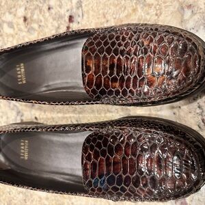 Stuart Weitzman faux croc shoes, Sz 9 1/2 M